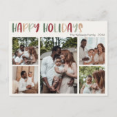 Casual kleurrijk Prettige feestdagen vijf foto's (Voorkant)