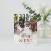 Casual kleurrijke Prettige feestdagen volledige ve (Staand voorkant)