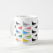 Casual kleurrijke Sneakers 11 oz. Coffee Tea-Mok Koffiemok (Voorkant links)