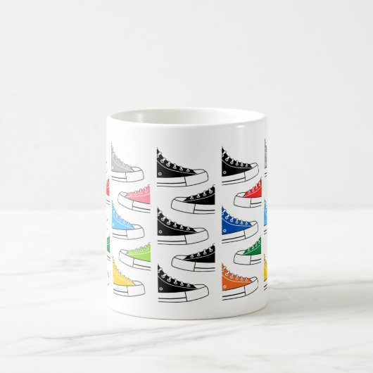 Casual kleurrijke Sneakers 11 oz. Coffee Tea-Mok Koffiemok (Center)