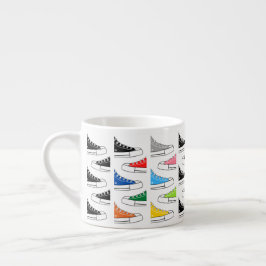 Casual kleurrijke Sneakers Espresso Cup Kop