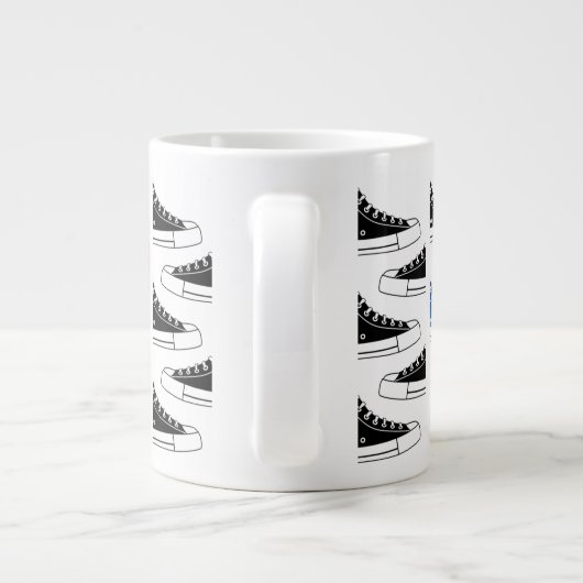 Casual kleurrijke Sneakers Giant Coffee Tea Mok (Achterkant)