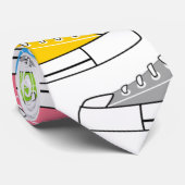 Casual kleurrijke Sneakers Unisex Stropdas (Opgerold)