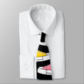 Casual Kleurrijke Sneakers Zwart Stropdas (Gebonden)