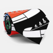 Casual Kleurrijke Sneakers Zwart Stropdas (Opgerold)