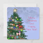 Casual kleurrijke versierde kerstboom (Voorkant)