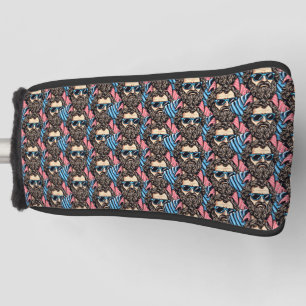 Casual koele filosoof kijken golfheadcover