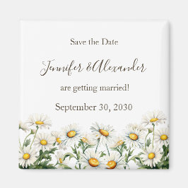 Casual Land Bruiloft Daisy Save the Date Magneet