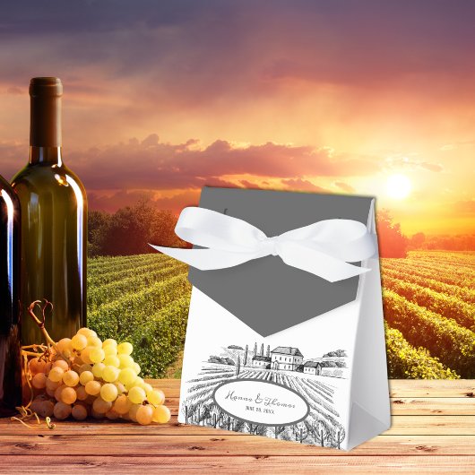 Casual Land Italië Wijngaard Rustiek Bruiloft Bedankdoosjes