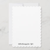 Casual land West Mountain Road Flowers Bruiloft Kaart (Achterkant)