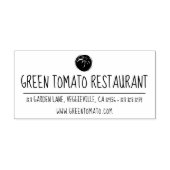 Casual Lange Naam Aangepast Logo Bedrijfs Adres Rubberstempel (Afrduk)