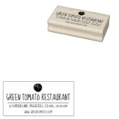 Casual Lange Naam Aangepast Logo Bedrijfs Adres Rubberstempel (Gestempeld)