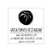 Casual lange naam Custom Big Logo Business Adres Rubberstempel (Afrduk)