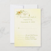 Casual lentekort voor RSVP Weddenschap (Achterkant)