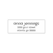 Casual leuk handgeschreven retouradres zelfinktende stempel (Design)