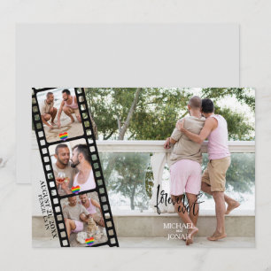Casual LGBTQ 4 PHOTO Filmstrip sparen de Datum Kaart
