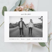 Casual Lijst Pastel Foto opslaan Datum Kaart