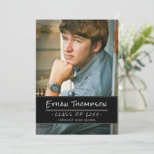 Casual man Afstuderen foto afstudeerfeest Kaart (Staand voorkant)