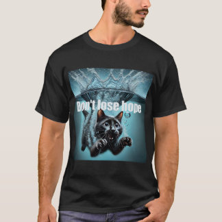 Casual mannen T-shirt met een motivatie inscriptie