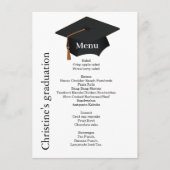 Casual menu voor het diner van de zwarte & witte G (Voorkant)