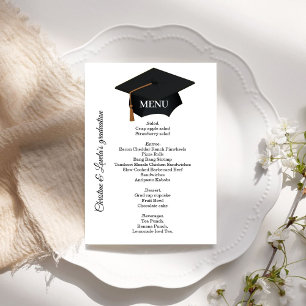 Casual menu voor het diner van de zwarte & witte G Kaart