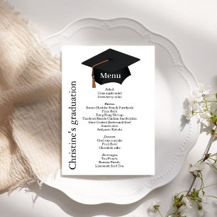 Casual menu voor het diner van de zwarte & witte G Kaart