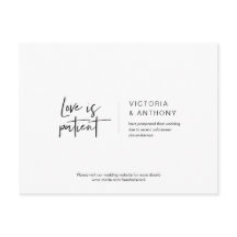 Casual minimaal, Liefde is geduldig, uitgesteld