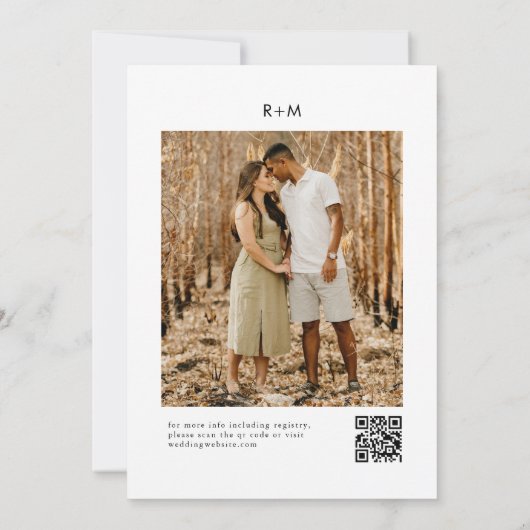 Casual minimalistisch niets Fancy gewoon liefde br Kaart (Achterkant)