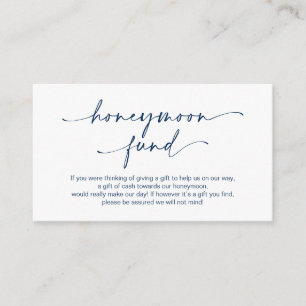 Casual minimalistische marine-pen Pen, Honeymoon W Informatiekaartje