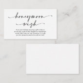 Casual minimalistische zwarte inktpen, huwelijksre informatiekaartje (Voorkant / Achterkant)