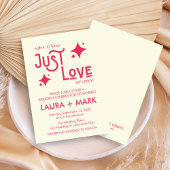 Casual Modern Niets Fancy Alleen Liefde Trouwen Kaart