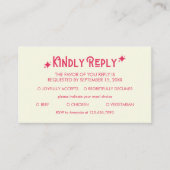 Casual Modern Niets Fancy Gewoon Liefde Trouwen RS Informatiekaartje (Voorkant)