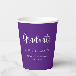 Casual Modern Script Graduation Party Papieren Bekers