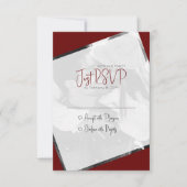 Casual moderne minimalistische trouwfoto RSVP kaartje (Voorkant)