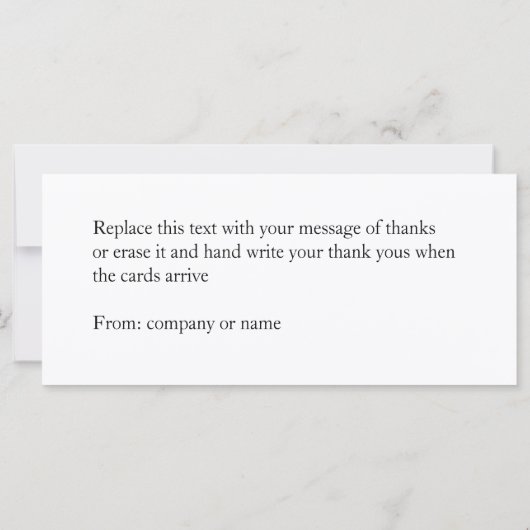 Casual Moderne Roze Twee Kaarten (Achterkant)