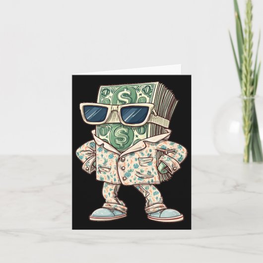 Casual Money Sleepwear Costume For Cash Lovers  Kaart (Voorkant)