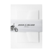 Casual motorfiets thema moderne bruiloft uitnodigingen wikkel (Voorkant Voorbeeld)