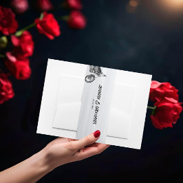 Casual motorfiets thema moderne bruiloft uitnodigingen wikkel