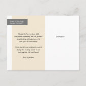 Casual net getrouwd scriptfoto aankondigingskaart (Achterkant)