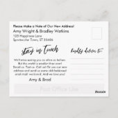 Casual nieuwjaarsuitzending van Navy Blue Briefkaart (Achterkant)