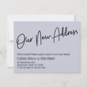 Casual ons nieuwe adres Dusty Blue Aankondiging (Voorkant)