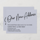 Casual ons nieuwe adres Dusty Blue Aankondiging (Voorkant / Achterkant)