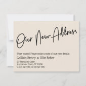 Casual onze nieuwe adrescrème aankondiging (Voorkant)