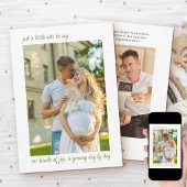 Casual opmerking 2 Verticale foto Zwangerschap Aankondiging