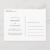 Casual penseel | De foto bewaart de Datum Aankondigingskaart (Achterkant)