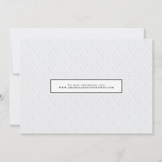 Casual penseel | De foto bewaart de Datum Save The Date (Achterkant)