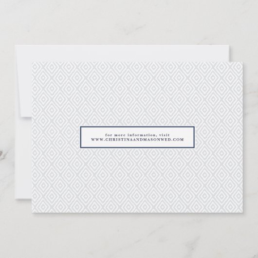 Casual penseel | De foto bewaart de Datum Save The Date (Achterkant)