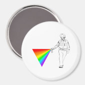 Casual Pepper Spray Cop Rainbow Magneet (Voorkant / Achterkant)
