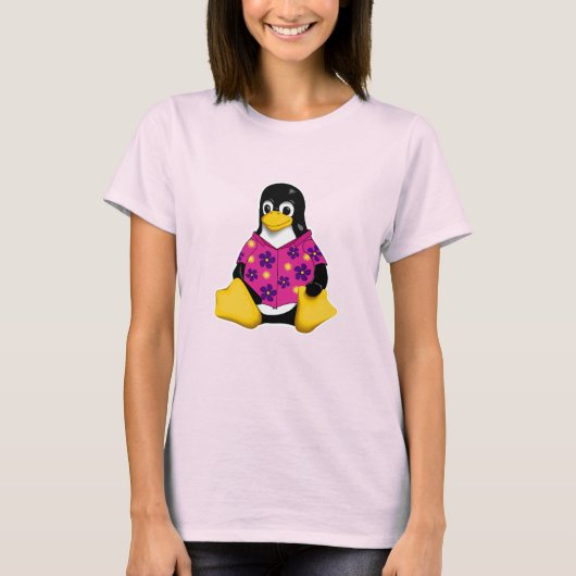 Casual pinguïns Roze Originele T-shirt (Voorkant)