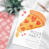 Casual Pizza Baby shower Kaart